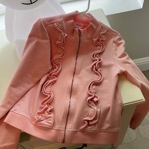 Janie and Jack pink cotton jacket